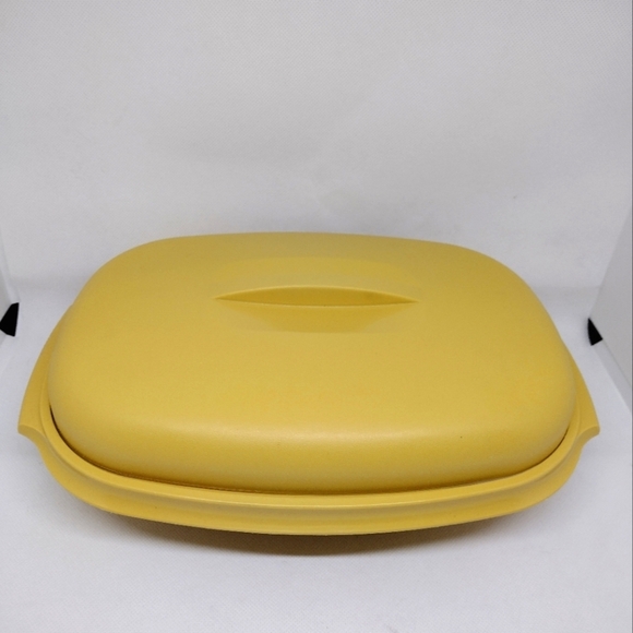 Vintage Tupperware Harvest‎ Gold Microwave Vegetable Steamer - Picture 2 of 13